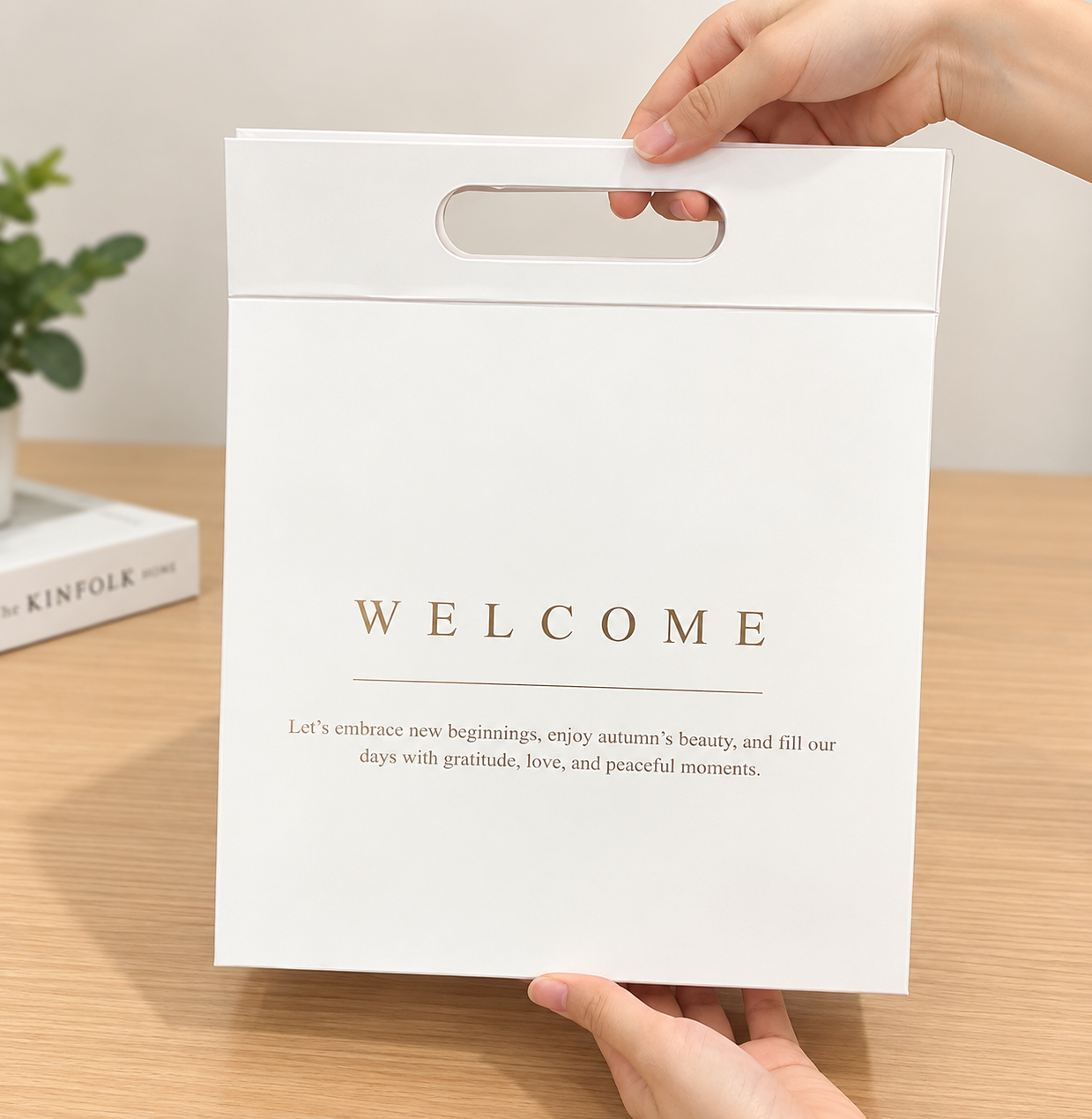 Custom Folding Gift Boxes with Handles